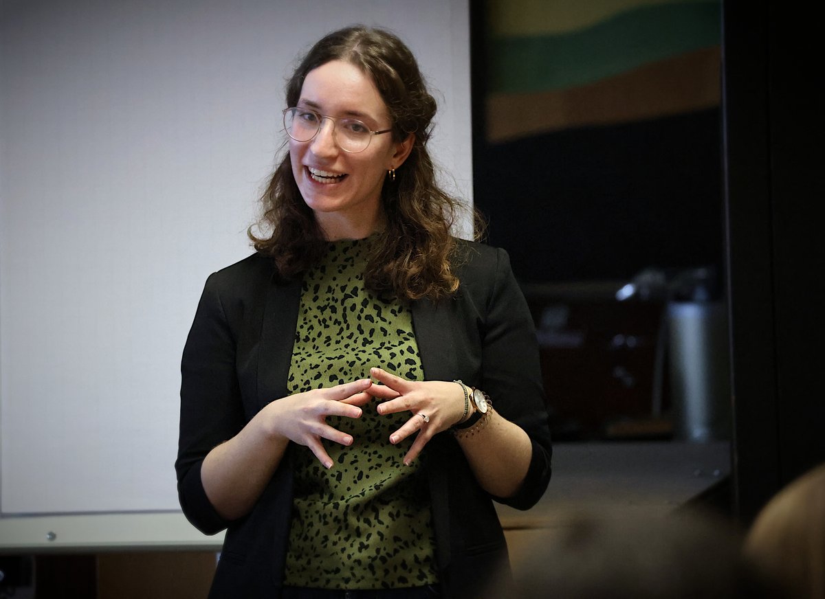 Johanna Köchling bei ihrem Vortrag im Rahmen der Public Sustainability Week 2024 ©AG Renner BIOJS